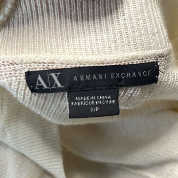 Armani Exchange lightweight wool blend sweater blouse - Picture 4 of 7
